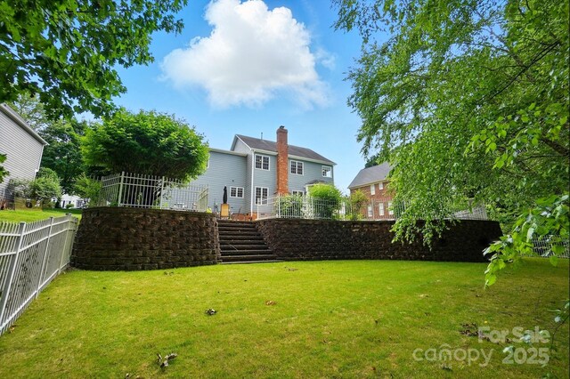 2725 Cotton Planter Ln, Charlotte, NC 28270 - view of yard with stairs