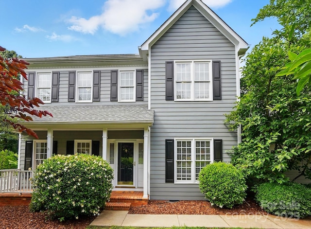 2725 Cotton Planter Ln, Charlotte, NC 28270 - view of front of home featuring a porch