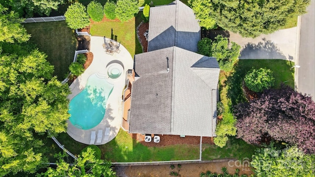 2725 Cotton Planter Ln, Charlotte, NC 28270 - drone / aerial view of a pool area