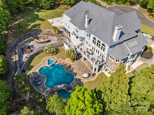 2971 Kaneland Ct, Rock Hill, SC 29732 - drone / aerial view of a pool area