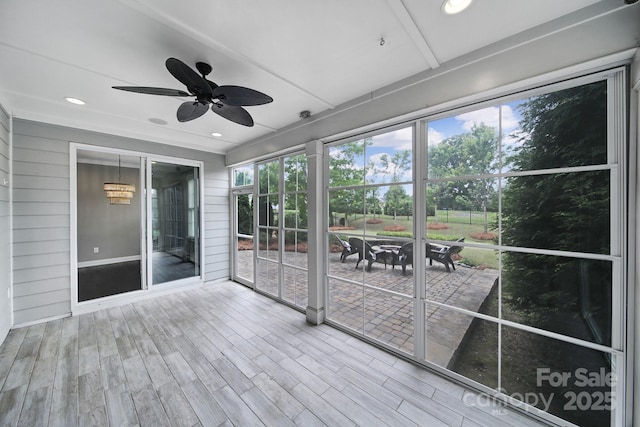 295 Helton Ln, Fort Mill, SC 29708 - unfurnished sunroom with ceiling fan