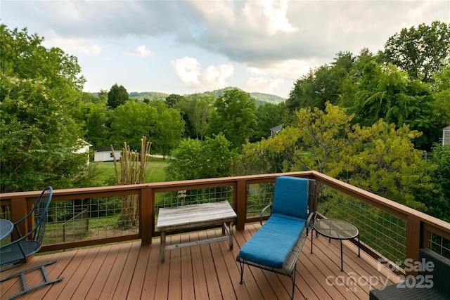 27 Dixon Ter, Candler, NC 28715 - view of wooden deck