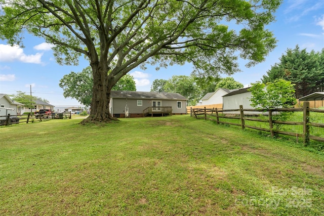 3103 Suggs St, Belmont, NC 28012 - view of yard featuring a deck