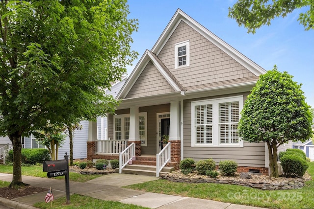 15913 Trenton Place Rd, Huntersville, NC 28078 - view of front of property featuring covered porch and crawl space