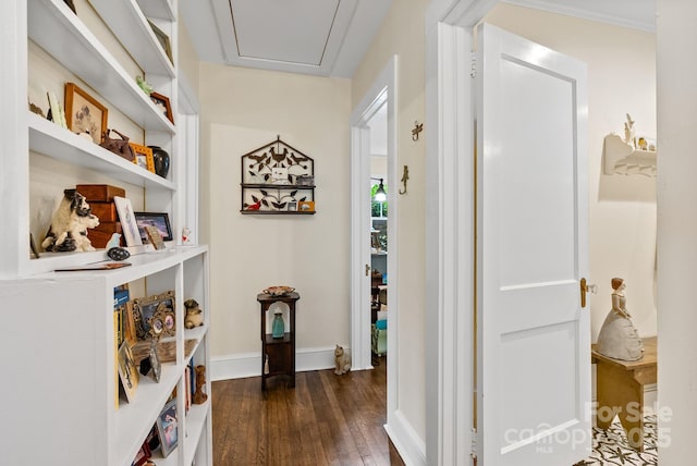 160 Hidden Hill Rd, Tryon, NC 28782 - hall with dark wood finished floors and baseboards