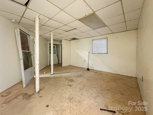 361 Settlemyer Rd, Morganton, NC 28655 - below grade area with a drop ceiling
