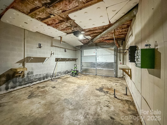 361 Settlemyer Rd, Morganton, NC 28655 - garage featuring concrete block wall