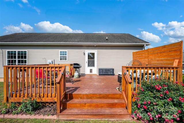509 Brawley Rd Unit 7, Cleveland, NC 27013 - wooden deck with a grill