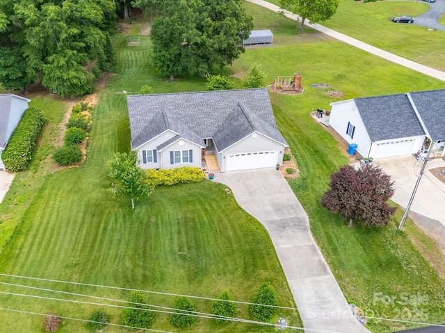 view from above of property
