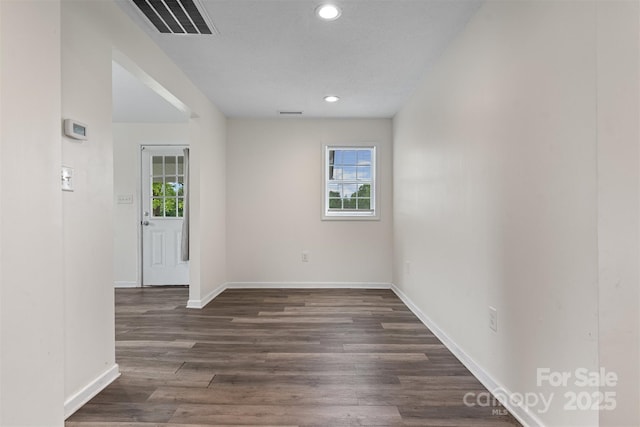 25 Southern Way, Nebo, NC 28761 - spare room with baseboards, recessed lighting, and dark wood-style flooring