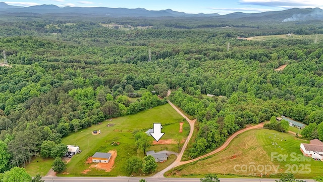 25 Southern Way, Nebo, NC 28761 - drone / aerial view of a forest and a mountain backdrop