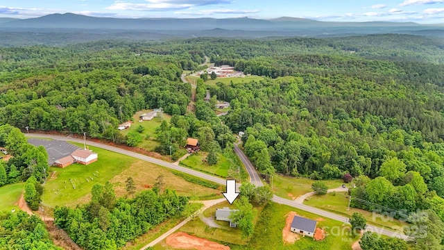 25 Southern Way, Nebo, NC 28761 - aerial view of a heavily wooded area and a mountain backdrop