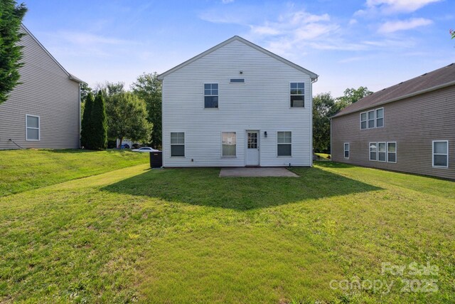 1457 Matthew Allen Cir, Kannapolis, NC 28081 - rear view of property featuring a patio area and a lawn