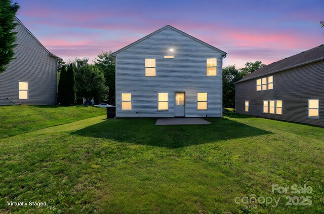 1457 Matthew Allen Cir, Kannapolis, NC 28081 - back of house with a patio area and a yard
