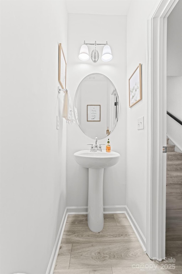 711 Bellmouth Rd, Clover, SC 29710 - bathroom with wood finished floors and baseboards