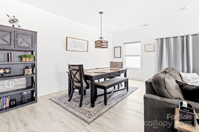 711 Bellmouth Rd, Clover, SC 29710 - dining room with light wood-style floors and baseboards