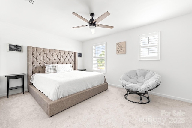 711 Bellmouth Rd, Clover, SC 29710 - carpeted bedroom with baseboards and ceiling fan