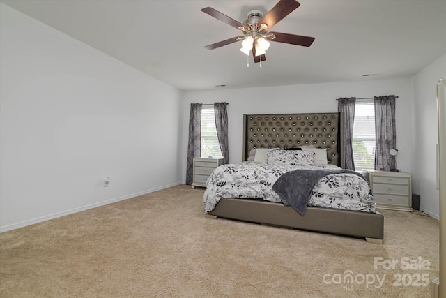 8511 Redding Glen Ave, Charlotte, NC 28216 - bedroom with carpet flooring, multiple windows, and ceiling fan