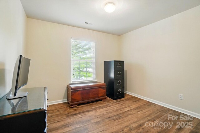 2426 Tory Oak Pl, Matthews, NC 28105 - office area with wood finished floors and baseboards
