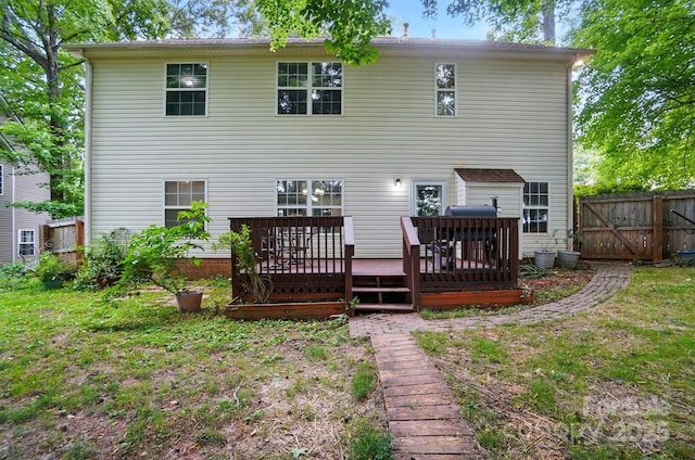 2426 Tory Oak Pl, Matthews, NC 28105 - back of house featuring a deck