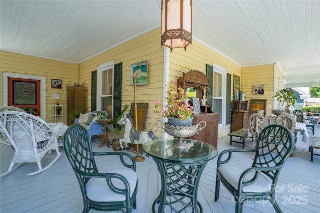 131 E Lexington Rd, Mocksville, NC 27028 - view of wooden porch