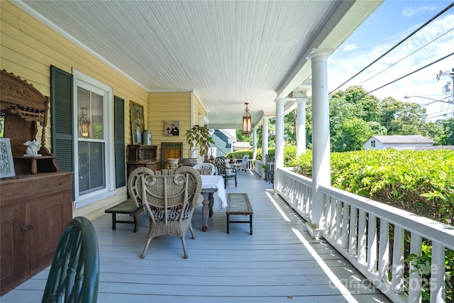 131 E Lexington Rd, Mocksville, NC 27028 - view of porch