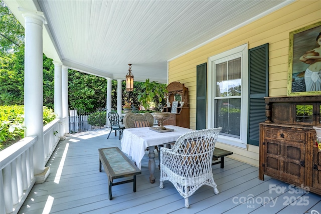 131 E Lexington Rd, Mocksville, NC 27028 - view of porch