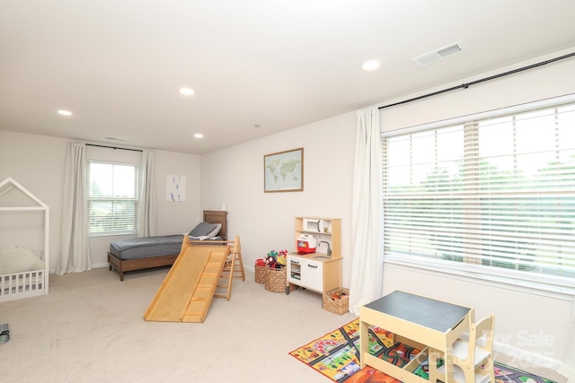 1914 Loggerhead Dr, Lancaster, SC 29720 - game room with recessed lighting, light carpet, and baseboards