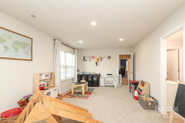 1914 Loggerhead Dr, Lancaster, SC 29720 - recreation room with recessed lighting and carpet