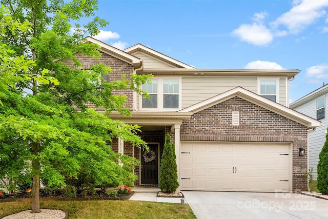 11518 Solstice Way, Huntersville, NC 28078 - traditional-style house featuring brick siding and concrete driveway