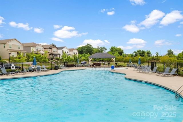 11518 Solstice Way, Huntersville, NC 28078 - community pool with fence, a patio area, and a gazebo