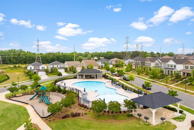 11518 Solstice Way, Huntersville, NC 28078 - community pool with a residential view and fence