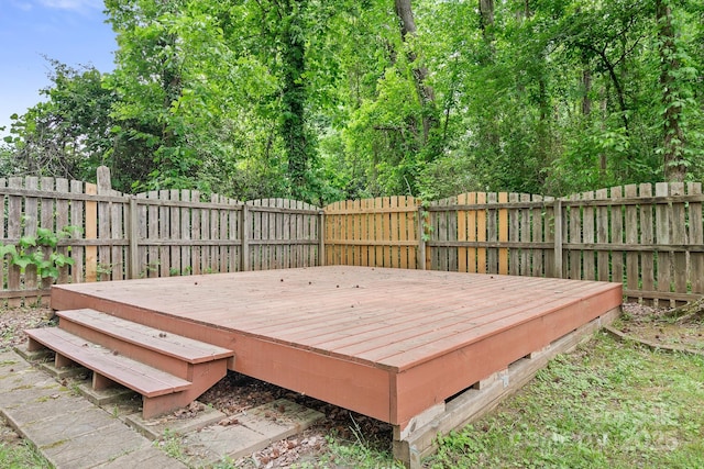 9437 Macquarie Ln, Charlotte, NC 28227 - wooden terrace with a fenced backyard