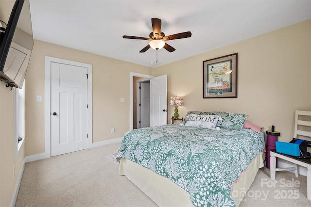 930 Hawley Rd, Mcconnells, SC 29726 - carpeted bedroom with baseboards and a ceiling fan