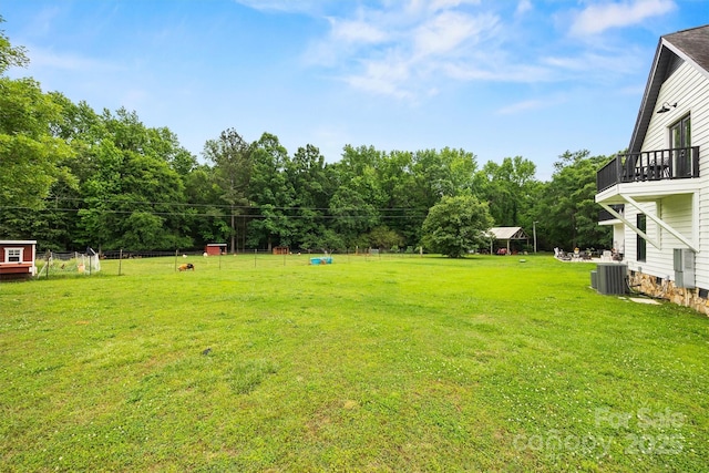 930 Hawley Rd, Mcconnells, SC 29726 - view of yard featuring central air condition unit