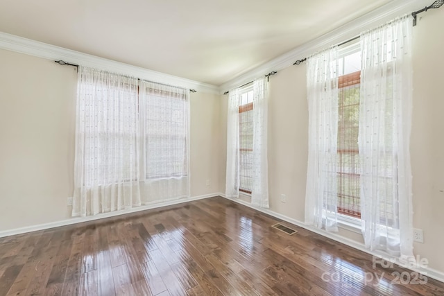 8336 Early Bird Way, Mint Hill, NC 28227 - unfurnished room with wood finished floors, ornamental molding, and baseboards