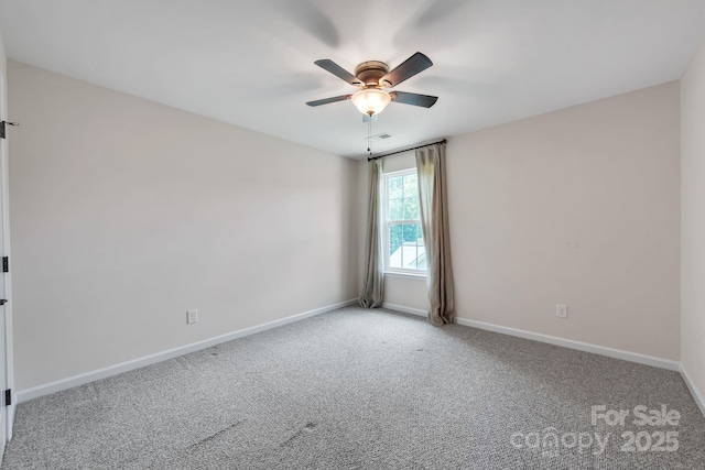 8336 Early Bird Way, Mint Hill, NC 28227 - carpeted empty room featuring a ceiling fan and baseboards