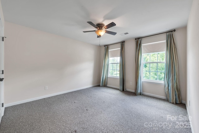 8336 Early Bird Way, Mint Hill, NC 28227 - carpeted empty room featuring ceiling fan and baseboards