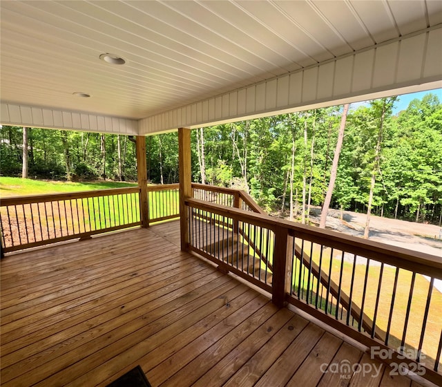 280 Haven Ridge Ln N, Marion, NC 28752 - deck featuring view of scattered trees