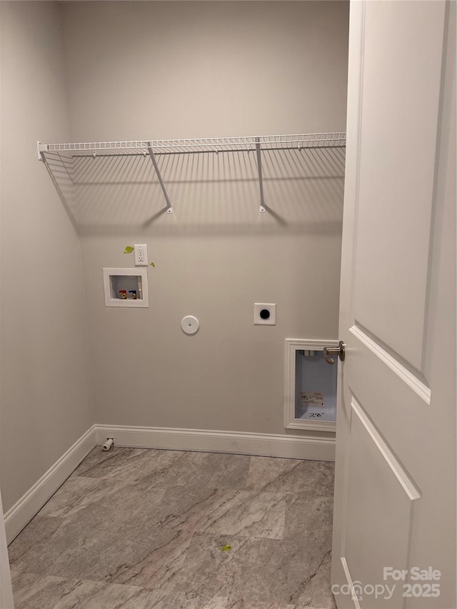 4037 Port Richmond Ave Unit 8, Gastonia, NC 28056 - washroom with gas dryer hookup, baseboards, washer hookup, and hookup for an electric dryer