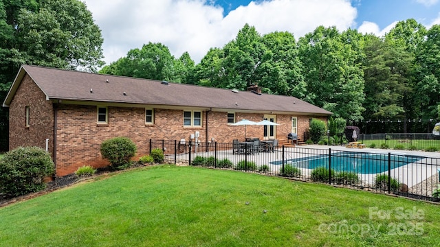 4916 Leepers Creek Rd, Maiden, NC 28650 - view of swimming pool with a patio and a grill
