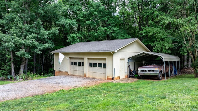 4916 Leepers Creek Rd, Maiden, NC 28650 - garage featuring a detached garage