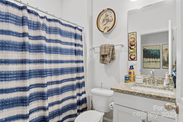 107 Hornbeam Ln, Mooresville, NC 28117 - bathroom featuring vanity, toilet, and a shower with curtain
