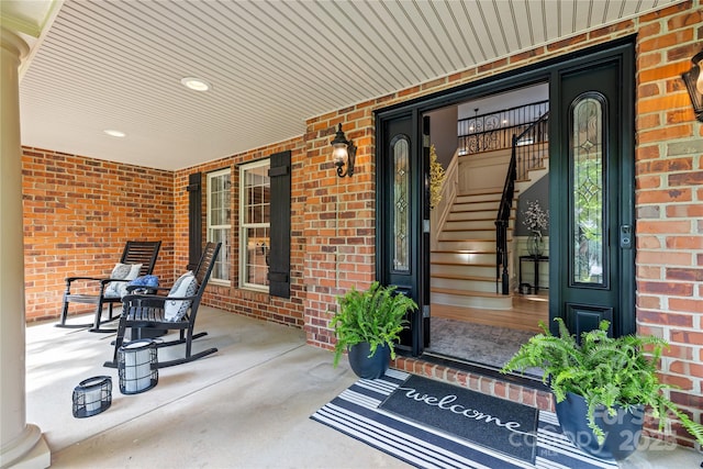 9021 Unbridle Ln, Waxhaw, NC 28173 - entrance to property with brick siding and covered porch