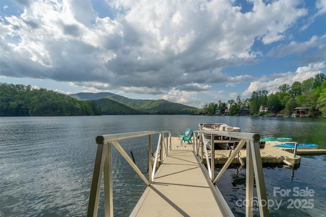 214 Sequoyah Trl, Robbinsville, NC 28771 - dock with a water and mountain view