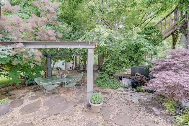 592 Woodcrest Dr, Gastonia, NC 28052 - view of patio / terrace featuring outdoor dining space