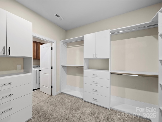 1190 Arges River Dr, Fort Mill, SC 29715 - spacious closet featuring independent washer and dryer and light carpet