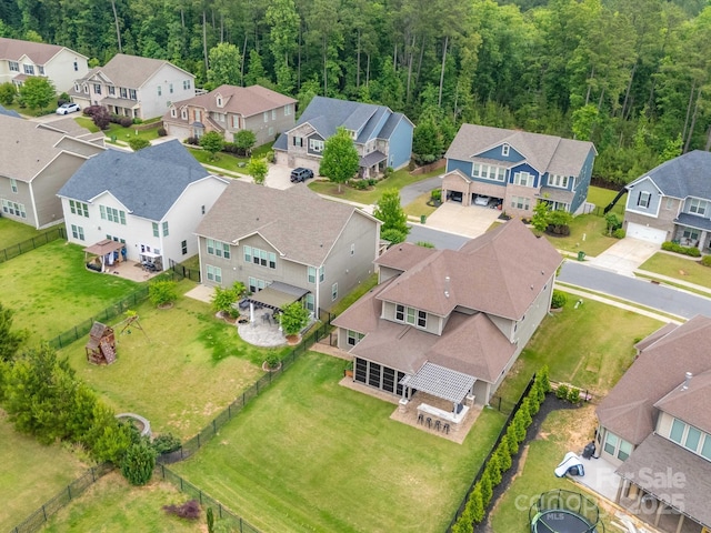1190 Arges River Dr, Fort Mill, SC 29715 - aerial perspective of suburban area with a forest