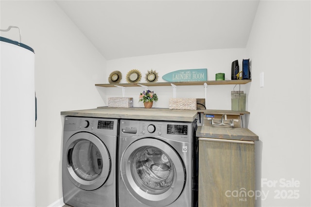 4108 Mellon Rd, Matthews, NC 28104 - washroom with separate washer and dryer and baseboards