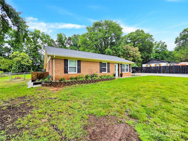 4108 Mellon Rd, Matthews, NC 28104 - ranch-style house with brick siding and view of scattered trees